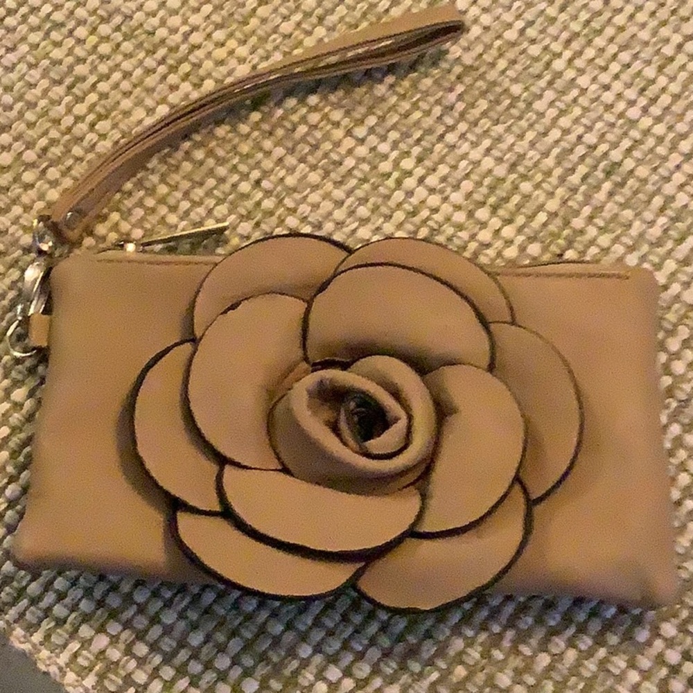 Leather-like Wristlet with lining